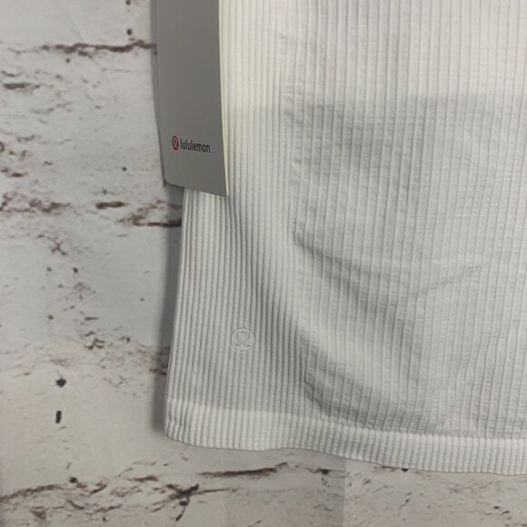 LULULEMON Ebb to Street Short Sleeve Shirt Women's 14 White Workout Tee T-shirt - Picture 7 of 7